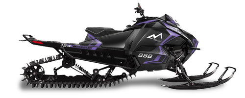 2026 SNO PRO 154 X 3 ES G8S GAUGE BLACK/PURPLE Snowmobile